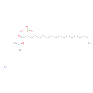 十八烷酸,2-磺酸,1-(1-甲基乙基)酯,钠盐(1：1)