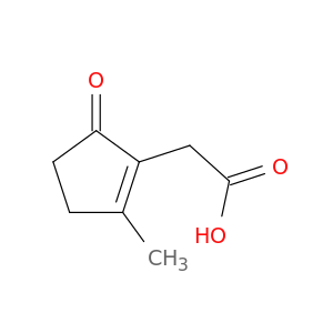1-Cyclopentene-1-acetic acid, 2-methyl-5-oxo-