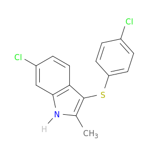 1H-Indole, 6-chloro-3-[(4-chlorophenyl)thio]-2-methyl-
