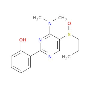 Phenol, 2-[4-(dimethylamino)-5-(propylsulfinyl)-2-pyrimidinyl]-