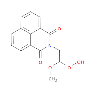 2-(2-Hydroperoxy-2-methoxyethyl)-1H-benz(de)isoquinoline-1,3(2H)-dione