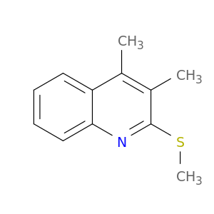 Quinoline, 3,4-dimethyl-2-(methylthio)-