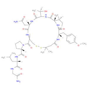 Oxytocin,1-(3-mercapto-3-methylbutanoic acid)-2-(O-methyl-L-tyrosine)-4-L-threonine-(9CI)