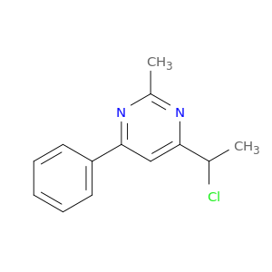Pyrimidine, 4-(1-chloroethyl)-2-methyl-6-phenyl-