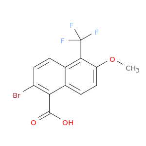 2-Bromo-6-methoxy-5-(trifluoromethyl)-1-naphthoic acid