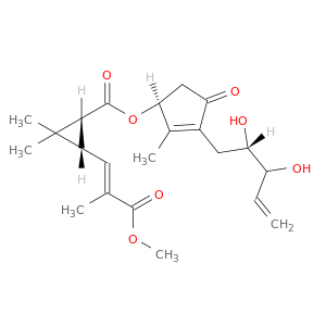 METHYL (E)-3-[(1S,3R)-3-[[(1S)-3-[(2S)-2,3-DIHYDROXYPENT-4-ENYL]-2-METHYL-4-OXO-1-CYCLOPENT-2-ENYL]OXYCARBONYL]-2,2-DIMETHYL-CYCLOPROPYL]-2-METHYL-PROP-2-ENOATE