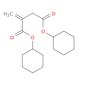 Butanedioic acid, methylene-, dicyclohexyl ester