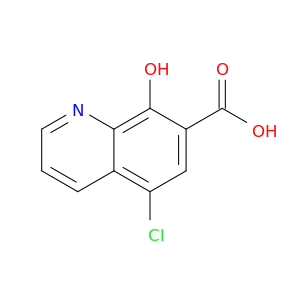 7-Quinolinecarboxylicacid, 5-chloro-8-hydroxy-