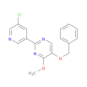 5-(Benzyloxy)-2-(5-chloropyridin-3-yl)-4-methoxypyrimidine