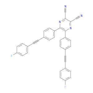 2,3-Pyrazinedicarbonitrile, 5,6-bis[4-[(4-fluorophenyl)ethynyl]phenyl]-