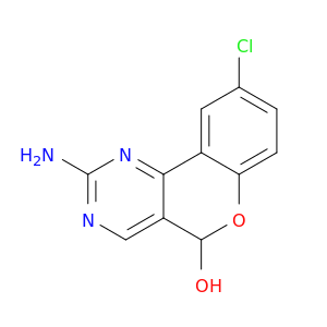 5H-[1]Benzopyrano[4,3-d]pyrimidin-5-ol, 2-amino-9-chloro-