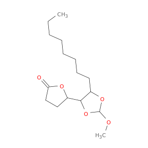 2(3H)-Furanone, dihydro-5-(2-methoxy-5-octyl-1,3-dioxolan-4-yl)-