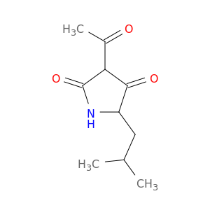 2,4-Pyrrolidinedione, 3-acetyl-5-(2-methylpropyl)-