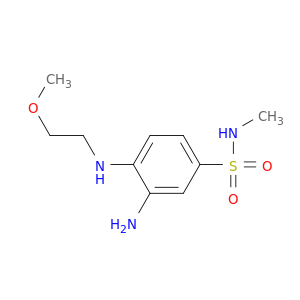 3-Amino-4-[(2-methoxyethyl)amino]-N-methylbenzene-1-sulfonamide