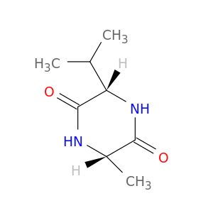 2,5-Piperazinedione, 3-methyl-6-(1-methylethyl)-, (3S,6S)-