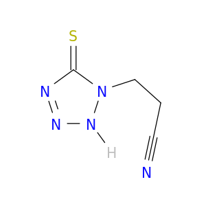 1H-Tetrazole-1-propanenitrile, 2,5-dihydro-5-thioxo-