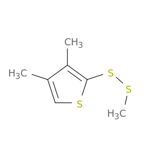 Thiophene, 3,4-dimethyl-2-(methyldithio)-