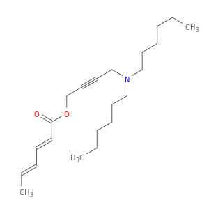 2,4-Hexadienoic acid, 4-(dihexylamino)-2-butynyl ester, (E,E)-