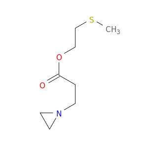 1-Aziridinepropanoicacid, 2-(methylthio)ethyl ester