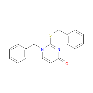 4(1H)-Pyrimidinone,1-(phenylmethyl)-2-[(phenylmethyl)thio]-