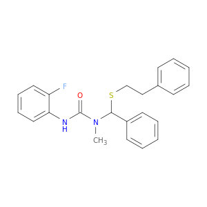 Urea, N'-(2-fluorophenyl)-N-methyl-N-[phenyl[(2-phenylethyl)thio]methyl]-