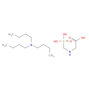 Glycine, N-(phosphonomethyl)-, compd. with N,N-dibutyl-1-butanamine(1:1)