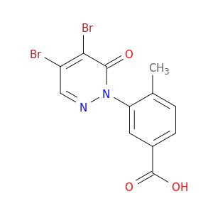Benzoic acid, 3-(4,5-dibromo-6-oxo-1(6H)-pyridazinyl)-4-methyl-