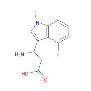 1H-Indole-3-propanoicacid, b-amino-4-fluoro-