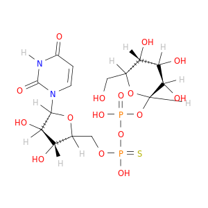 [[(2R,3R,4R,5R)-5-(2,4-dioxopyrimidin-1-yl)-3,4-dihydroxy-oxolan-2-yl]methoxy-hydroxy-phosphinothioyl]oxy-[(2R,3R,4S,5R,6R)-3,4,5-trihydroxy-6-(hydroxymethyl)oxan-2-yl]oxy-phosphinic acid