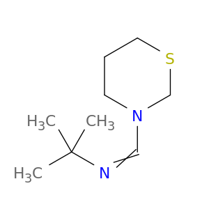 2H-1,3-Thiazine, 3-[[(1,1-dimethylethyl)imino]methyl]tetrahydro-