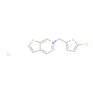 Thieno[2,3-c]pyridinium, 6-[(5-chloro-2-thienyl)methyl]-, chloride