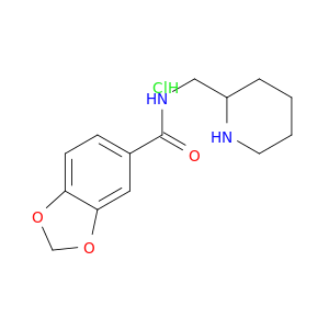 苯并[1,3]1,3-二氧杂环戊烯-5-羧酸(哌啶-2-基甲基)-酰胺盐酸盐