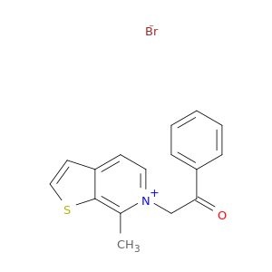 Thieno[2,3-c]pyridinium, 7-methyl-6-(2-oxo-2-phenylethyl)-, bromide