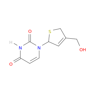 (+-) 2,4(1H,3H)-pyrimidinedione, 1-(2,5-dihydro-4-(hydroxymethyl)-2-thienyl)-