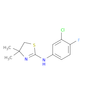 N-(3-Chloro-4-fluorophenyl)-4,4-dimethyl-4,5-dihydro-1,3-thiazol-2-amine
