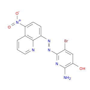 3-Pyridinol, 2-amino-5-bromo-6-[(5-nitro-8-quinolinyl)azo]-