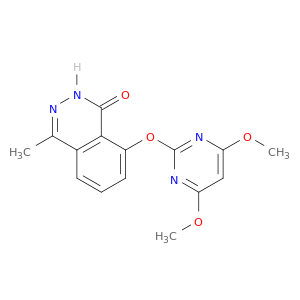 1(2H)-Phthalazinone, 8-[(4,6-dimethoxy-2-pyrimidinyl)oxy]-4-methyl-