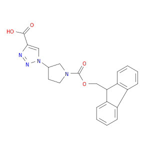 1-(1-{[(9H-fluoren-9-yl)methoxy]carbonyl}pyrrolidin-3-yl)-1H-1,2,3-triazole-4-carboxylic acid