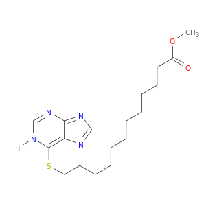 Dodecanoic acid, 12-(1H-purin-6-ylthio)-, methyl ester