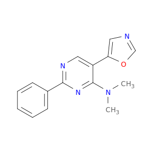 4-Pyrimidinamine, N,N-dimethyl-5-(5-oxazolyl)-2-phenyl-