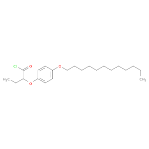 Butanoyl chloride, 2-[4-(dodecyloxy)phenoxy]-