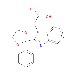 1,1-Ethanediol, 2-[2-(2-phenyl-1,3-dioxolan-2-yl)-1H-benzimidazol-1-yl]-