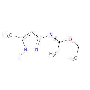 Ethanimidic acid, N-(5-methyl-1H-pyrazol-3-yl)-, ethyl ester