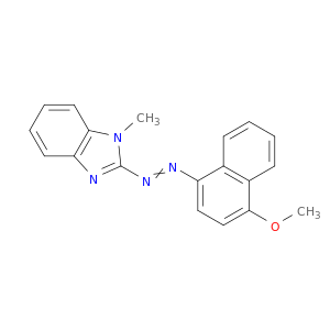 1H-Benzimidazole, 2-[(4-methoxy-1-naphthalenyl)azo]-1-methyl-
