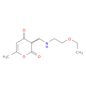 2H-Pyran-2,4(3H)-dione, 3-[[(2-ethoxyethyl)amino]methylene]-6-methyl-