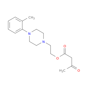 Butanoic acid, 3-oxo-, 2-[4-(2-methylphenyl)-1-piperazinyl]ethyl ester