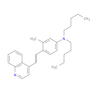 Benzenamine, 3-methyl-N,N-dipentyl-4-[2-(4-quinolinyl)ethenyl]-