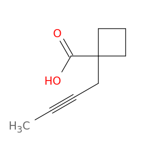 Cyclobutanecarboxylicacid, 1-(2-butyn-1-yl)-