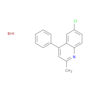Quinoline, 6-chloro-2-methyl-4-phenyl-, hydrobromide