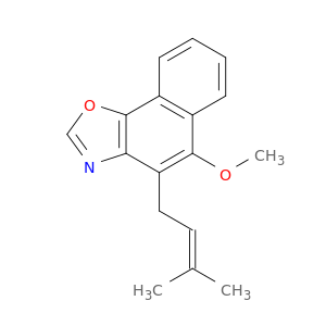 Naphth[2,1-d]oxazole, 5-methoxy-4-(3-methyl-2-butenyl)-